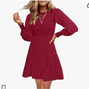 Red Women'sTunic Dress. Size Large.